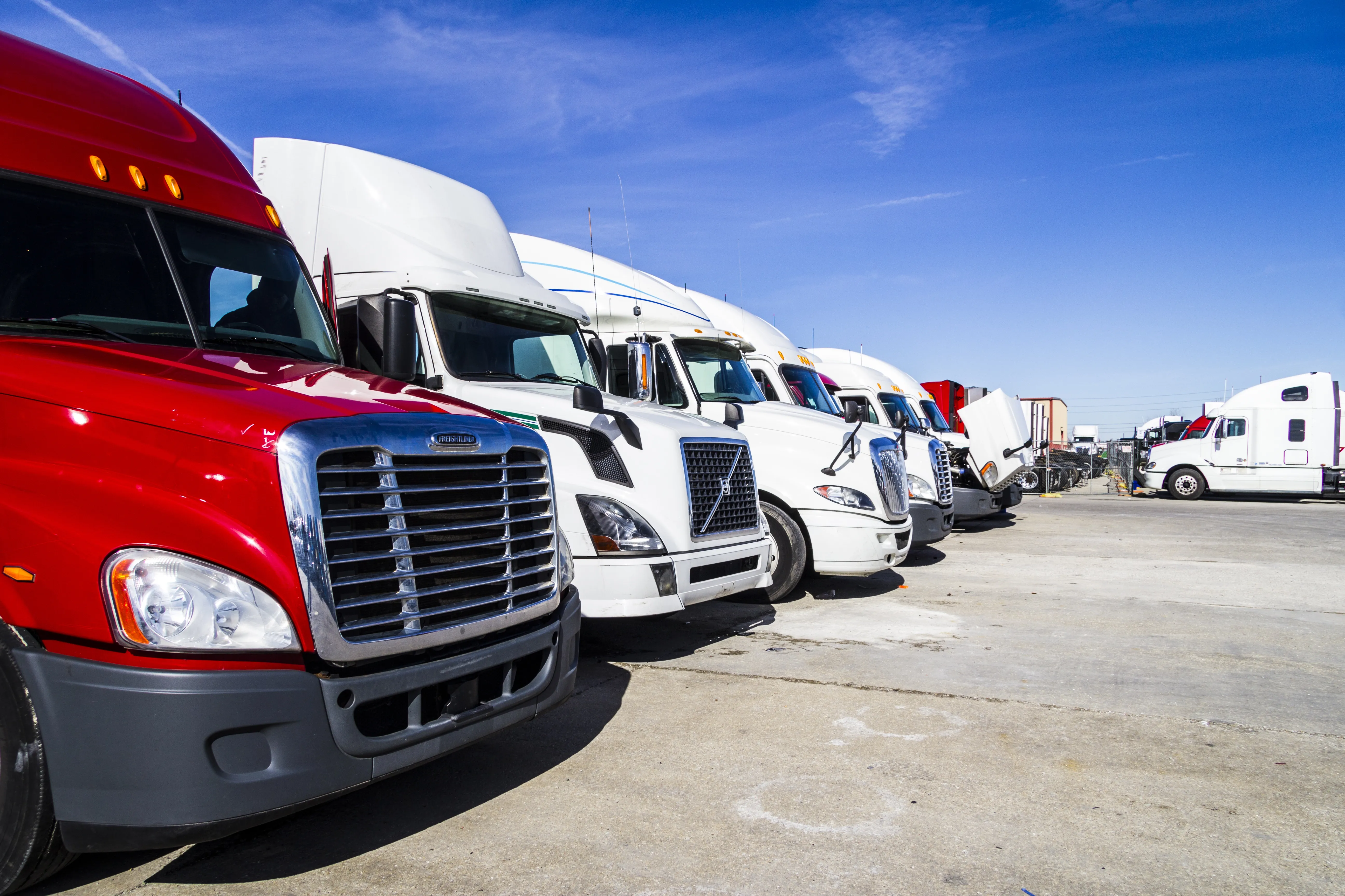 Parking of the trucks