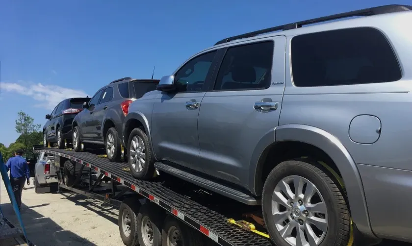 Relocation of the cars by hot shot Relocation of the cars by hot shot