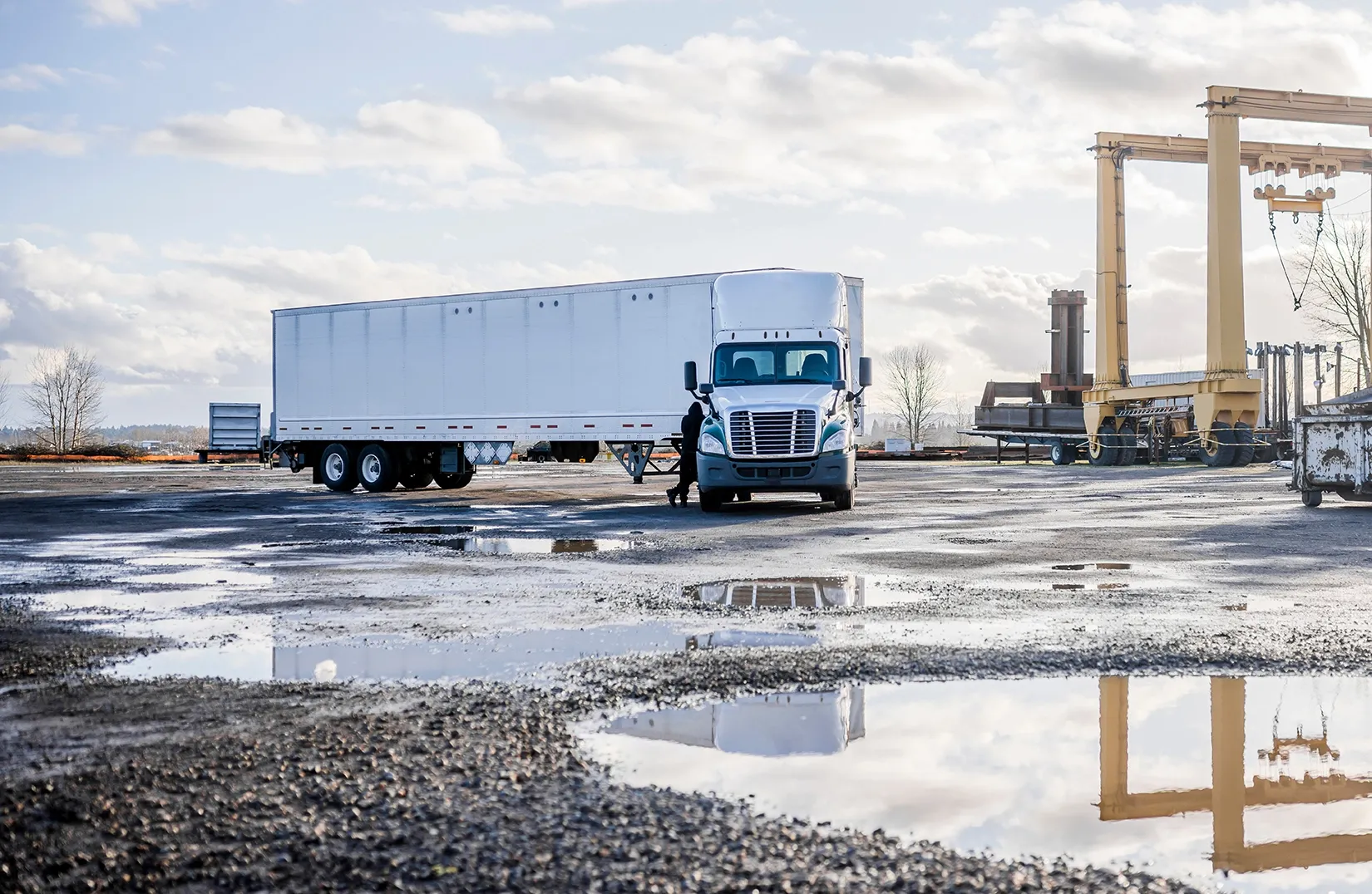 Truck in the port